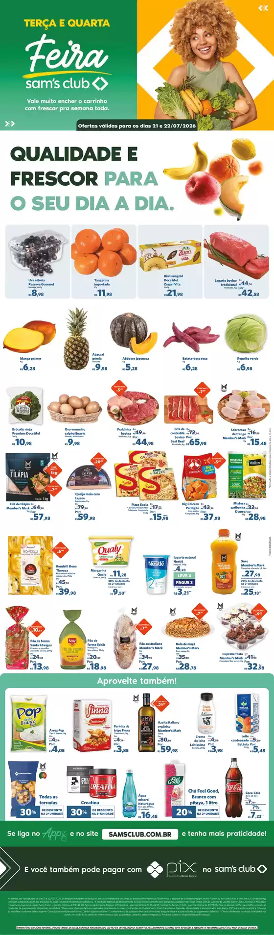 Catálogo Sam's Club | Ofertas exclusivas e pechinchas | 2026-07-21T00:00:00.000Z - 2026-07-22T00:00:00.000Z