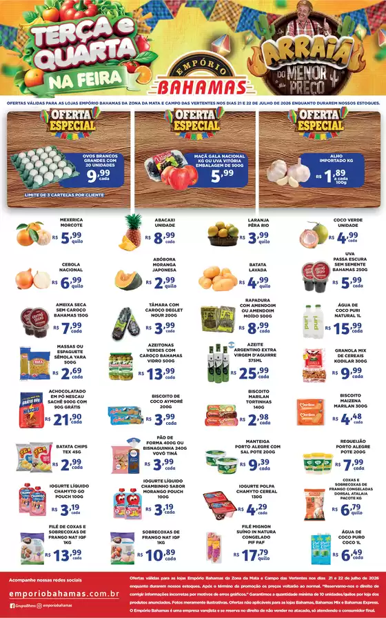 Catálogo Empório Bahamas | Terça e Quarta na Feira - Zona da Mata | 2026-07-21T00:00:00.000Z - 2026-07-22T00:00:00.000Z