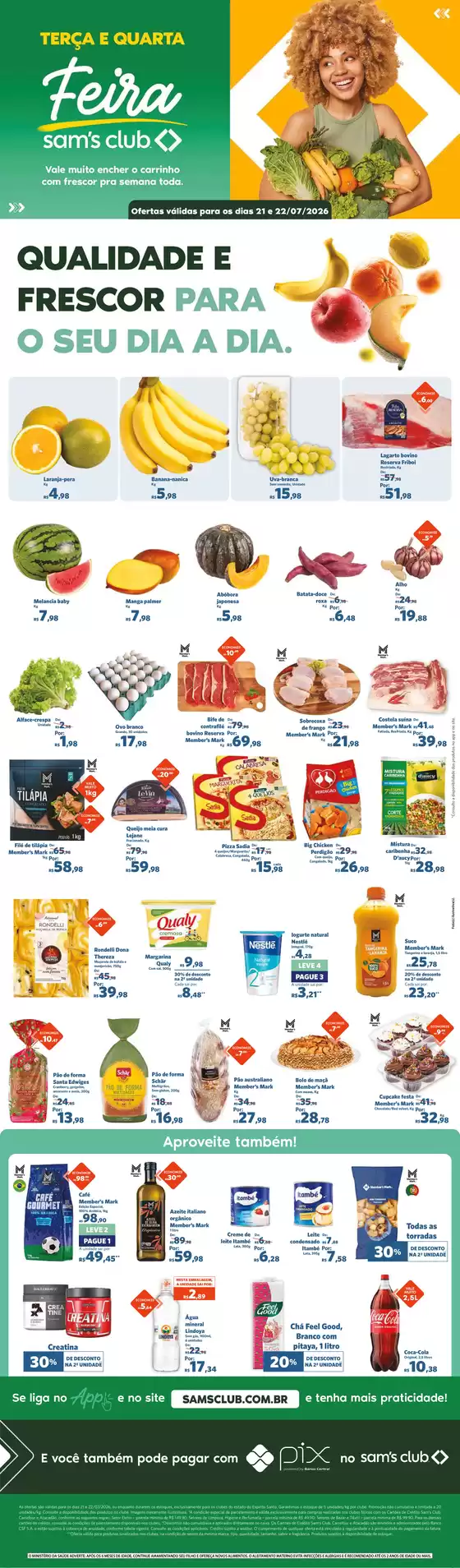 Catálogo Sam's Club | Melhores ofertas e descontos | 2026-07-21T00:00:00.000Z - 2026-07-22T00:00:00.000Z