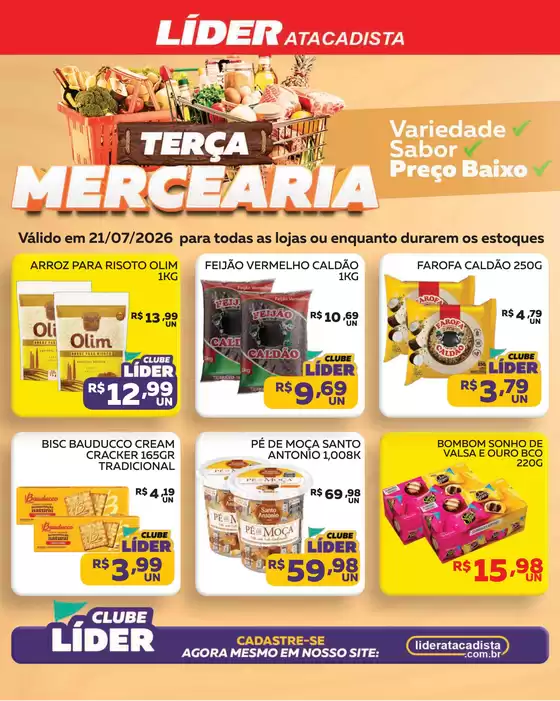 Catálogo Líder Atacadista | Cópia encarte terça da padaria e mer | 2026-07-21T00:00:00.000Z - 2026-07-21T00:00:00.000Z