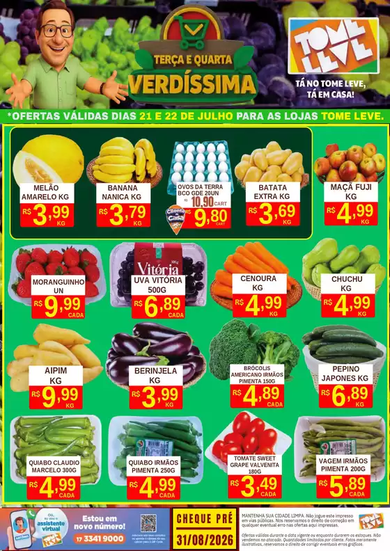 Catálogo Tome Leve | Ampla seleção de ofertas | 2026-07-21T00:00:00.000Z - 2026-07-22T00:00:00.000Z