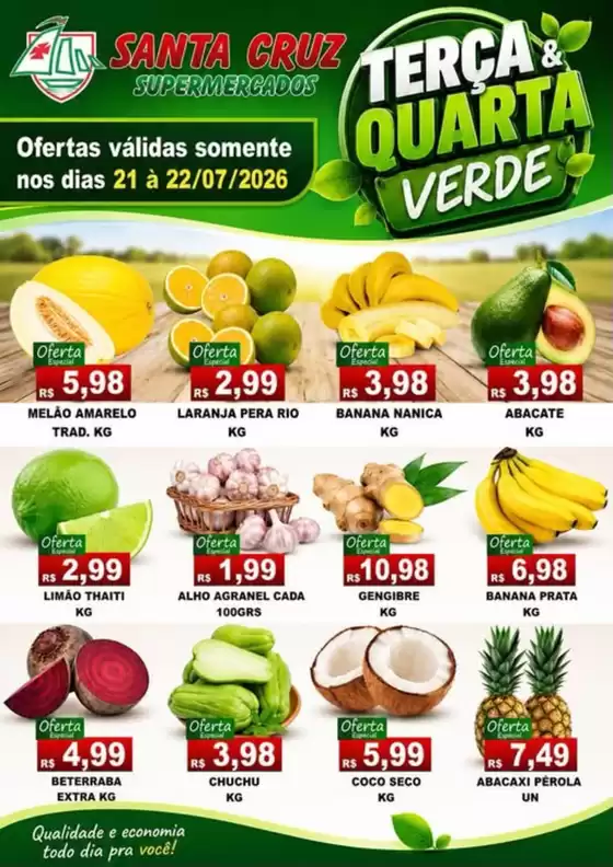 Catálogo Santa Cruz Supermercados | Terça & Quarta Verde! | 2026-07-22T00:00:00.000Z - 2026-07-22T00:00:00.000Z