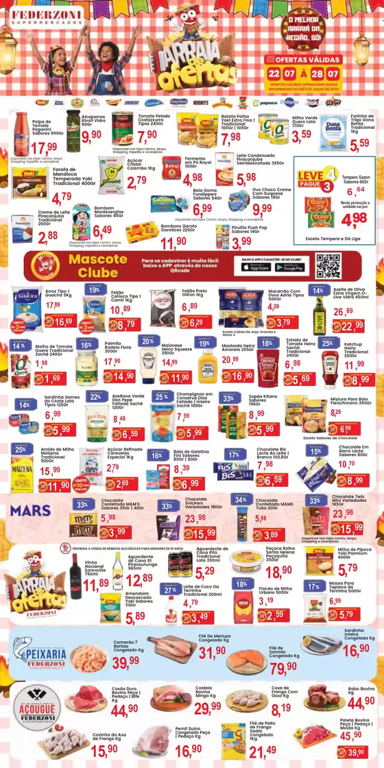 Catálogo Federzoni Supermercados | Arraiá de Ofertas | 2026-07-22T00:00:00.000Z - 2026-07-28T00:00:00.000Z