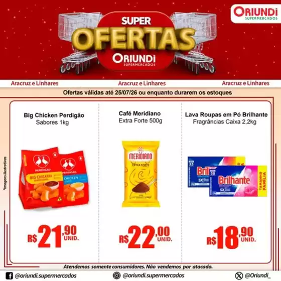 Catálogo Oriundi | Super Ofertas | 2026-07-22T00:00:00.000Z - 2026-07-25T00:00:00.000Z