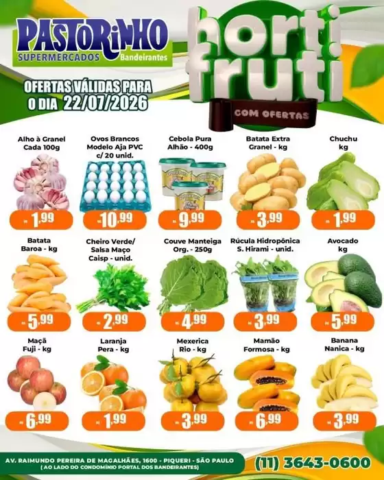 Catálogo Supermercado Pastorinho | Pechinchas e ofertas atuais | 2026-07-22T00:00:00.000Z - 2026-07-22T00:00:00.000Z
