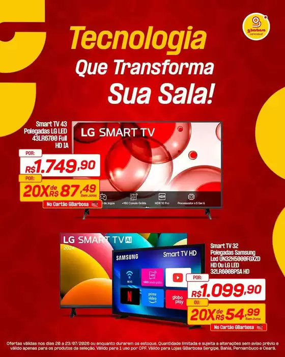 Catálogo GBarbosa | Novas ofertas para descobrir | 2026-07-20T00:00:00.000Z - 2026-07-23T00:00:00.000Z