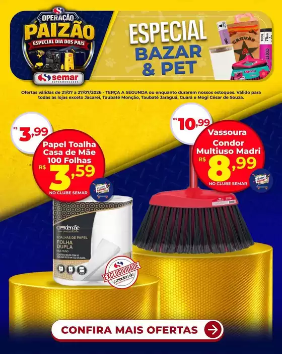 Catálogo Semar Supermercado | Ofertas especiais para você | 2026-07-21T00:00:00.000Z - 2026-07-27T00:00:00.000Z