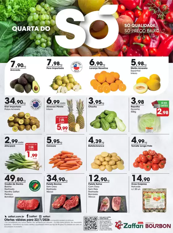 Catálogo Zaffari | Ofertas Quarta do Só | 2026-07-22T00:00:00.000Z - 2026-07-22T00:00:00.000Z
