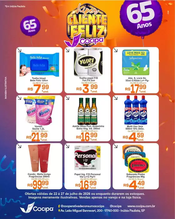 Catálogo Cocipa | Ofertas especiais atraentes para todos | 2026-07-22T00:00:00.000Z - 2026-07-27T00:00:00.000Z