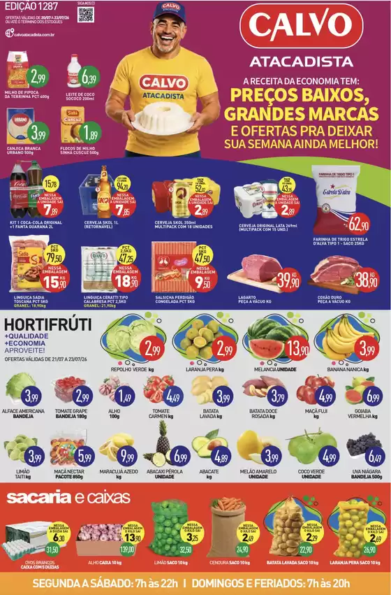 Catálogo Calvo Atacadista | Melhores ofertas para todos os caçadores de pechinchas | 2026-07-20T00:00:00.000Z - 2026-07-26T00:00:00.000Z