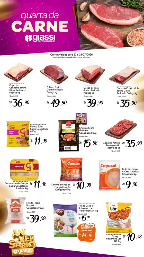 Catálogo Giassi Supermercados | Encarte Giassi Supermercados | 2026-07-22T00:00:00.000Z - 2026-07-23T00:00:00.000Z