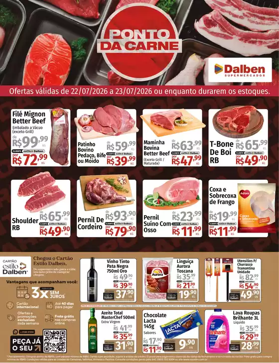 Catálogo Supermercado Dalben | PONTO DA CARNE | 2026-07-22T00:00:00.000Z - 2026-07-23T00:00:00.000Z