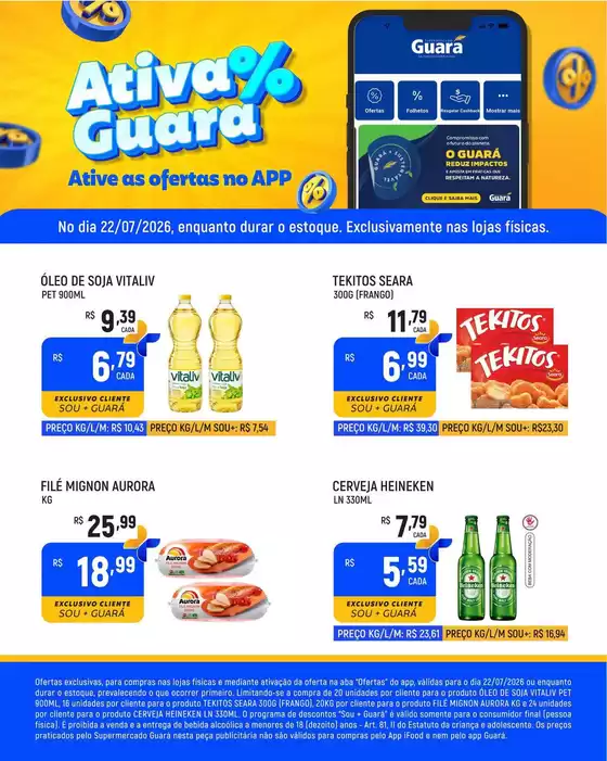 Catálogo Supermercado Guará | Ofertas especiais para você | 2026-07-22T00:00:00.000Z - 2026-07-22T00:00:00.000Z