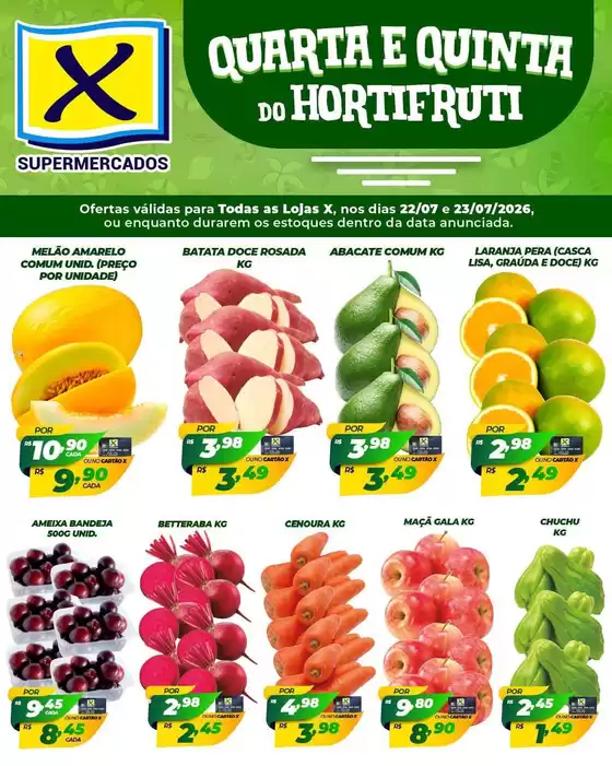 Catálogo X Supermercados | Encarte X Supermercados | 2026-07-22T00:00:00.000Z - 2026-07-23T00:00:00.000Z