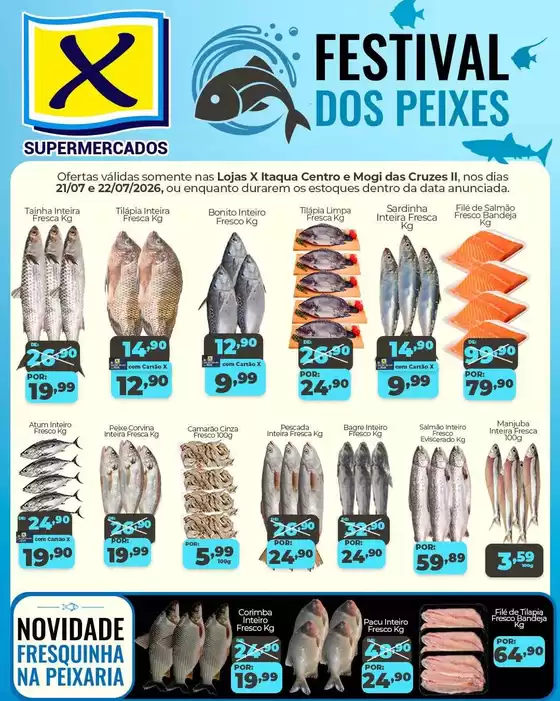 Catálogo X Supermercados | Grandes descontos em produtos selecionados | 2026-07-21T00:00:00.000Z - 2026-07-22T00:00:00.000Z