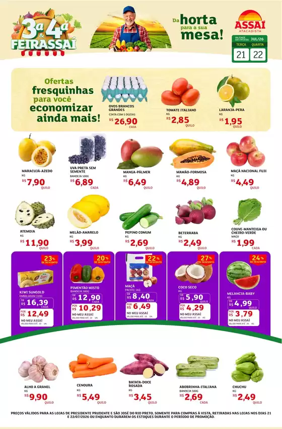 Catálogo Assaí Atacadista | Encarte Assaí Atacadista 49324-961 | 2026-07-21T00:00:00.000Z - 2026-07-22T00:00:00.000Z