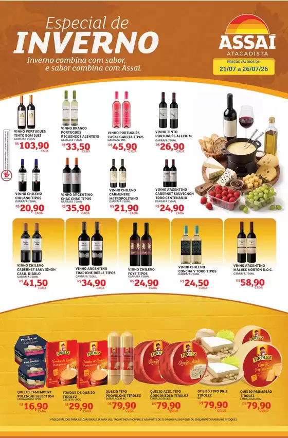 Catálogo Assaí Atacadista | Encarte Assaí Atacadista 168369-609 | 2026-07-21T00:00:00.000Z - 2026-07-26T00:00:00.000Z