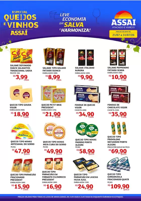 Catálogo Assaí Atacadista | Encarte Assaí Atacadista 168373-525 | 2026-07-21T00:00:00.000Z - 2026-07-31T00:00:00.000Z