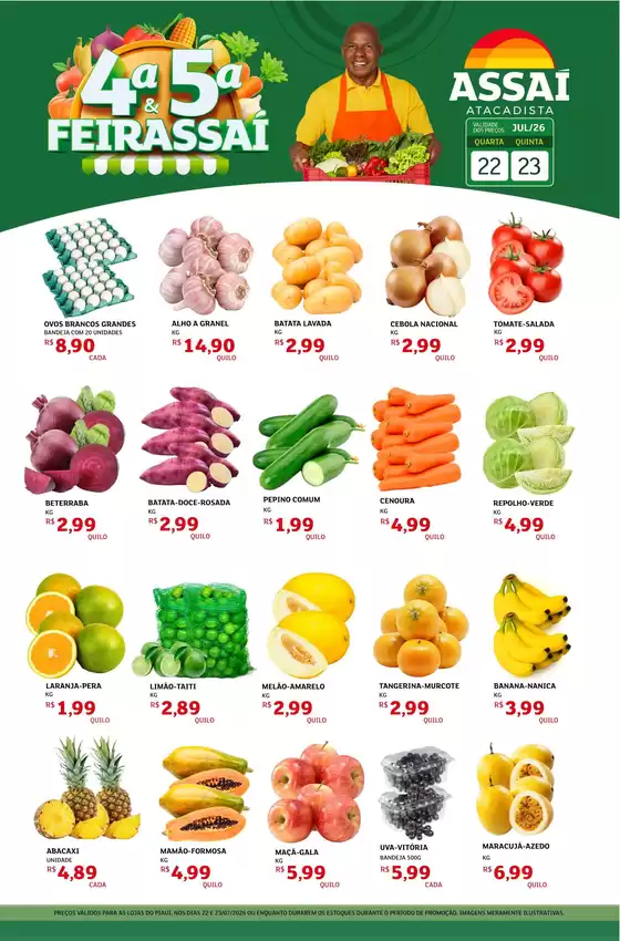 Catálogo Assaí Atacadista | Encarte Assaí Atacadista 48931-102 | 2026-07-22T00:00:00.000Z - 2026-07-23T00:00:00.000Z