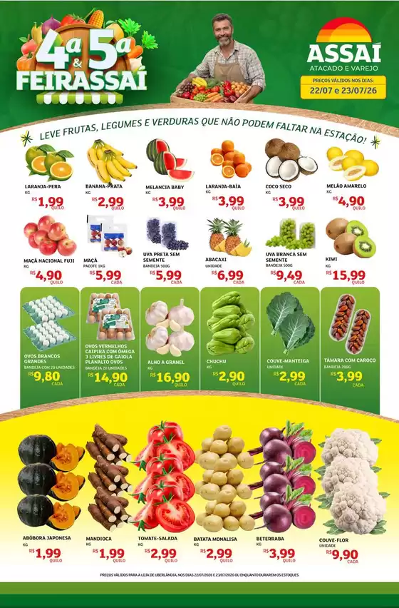 Catálogo Assaí Atacadista | Encarte Assaí Atacadista 168395-529 | 2026-07-22T00:00:00.000Z - 2026-07-23T00:00:00.000Z