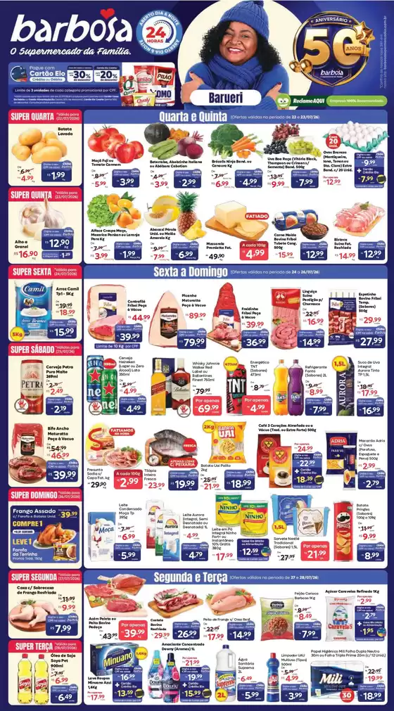Catálogo Barbosa Supermercados | Ofertas Exclusivas Para A Loja de Barueri | 2026-07-22T00:00:00.000Z - 2026-07-28T00:00:00.000Z