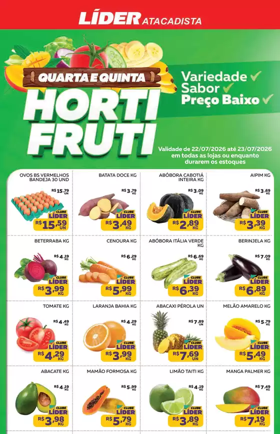 Catálogo Líder Atacadista | Encartequartaequintadohortfruti | 2026-07-22T00:00:00.000Z - 2026-07-23T00:00:00.000Z