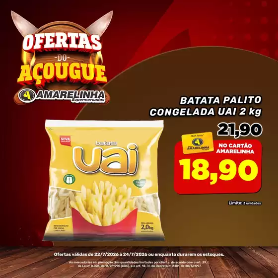 Catálogo Amarelinha Supermercados | Ofertas do Acougue | 2026-07-22T00:00:00.000Z - 2026-07-24T00:00:00.000Z