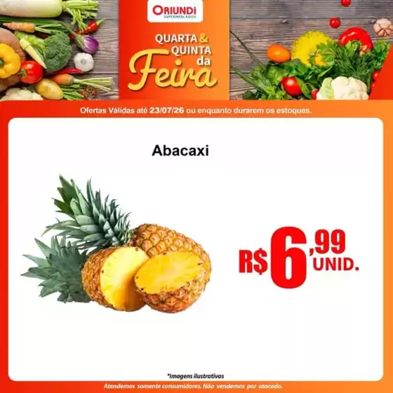 Catálogo Oriundi | QUARTA E QUINTA da FEIRA | 2026-07-23T00:00:00.000Z - 2026-07-23T00:00:00.000Z