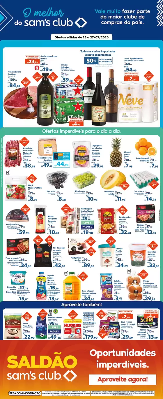 Catálogo Sam's Club | Descontos e promoções | 2026-07-23T00:00:00.000Z - 2026-07-27T00:00:00.000Z