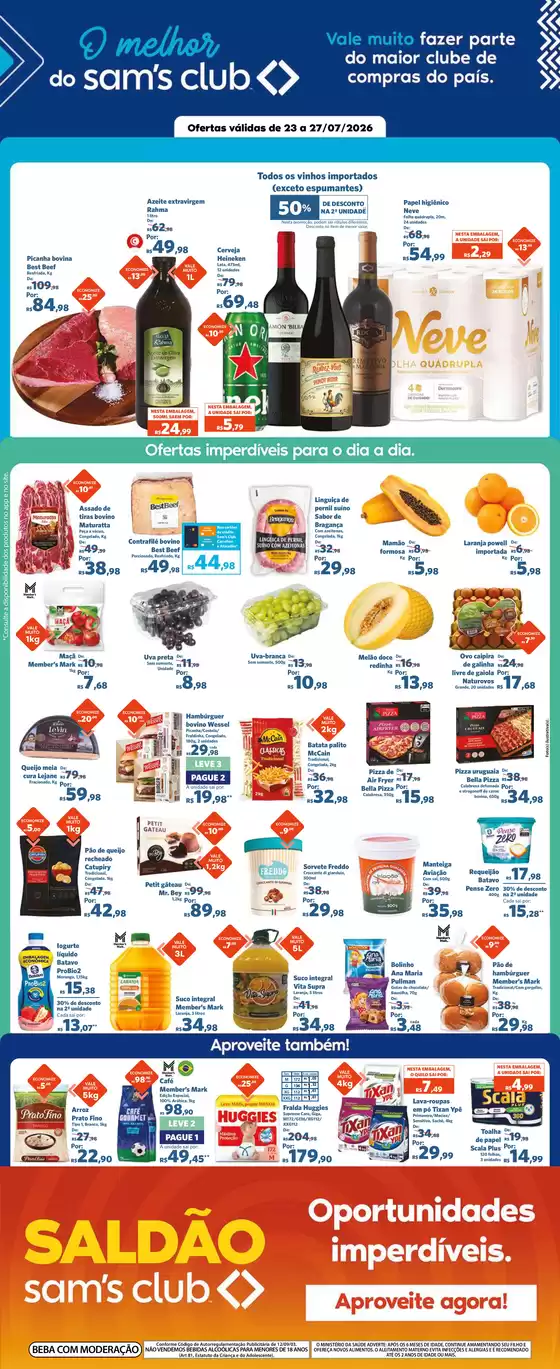 Catálogo Sam's Club | Ofertas exclusivas | 2026-07-23T00:00:00.000Z - 2026-07-27T00:00:00.000Z