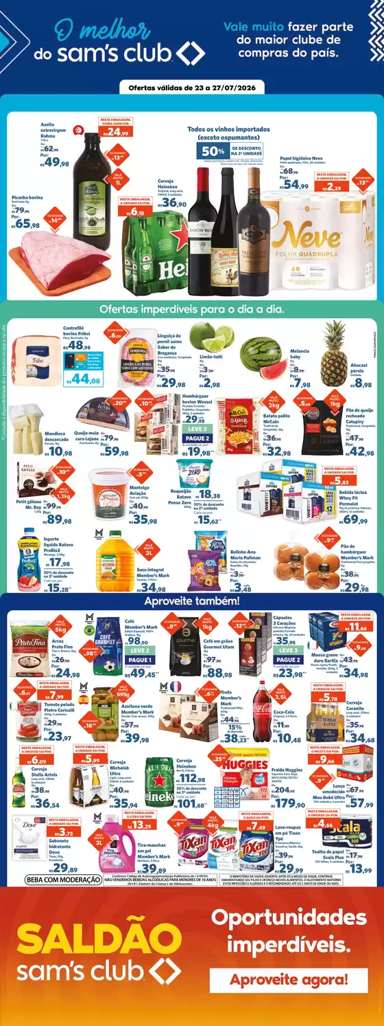 Catálogo Sam's Club | Ofertas para caçadores de pechinchas | 2026-07-23T00:00:00.000Z - 2026-07-27T00:00:00.000Z