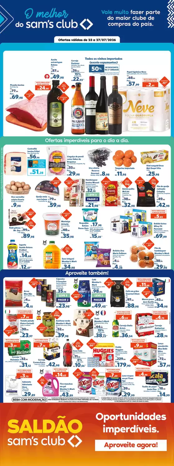 Catálogo Sam's Club | Ofertas exclusivas e pechinchas | 2026-07-23T00:00:00.000Z - 2026-07-27T00:00:00.000Z