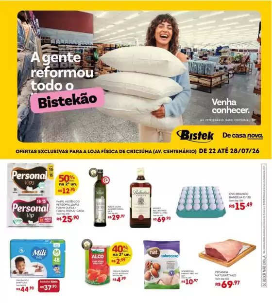 Catálogo Bistek Supermercados | Nossas melhores pechinchas | 2026-07-22T00:00:00.000Z - 2026-07-28T00:00:00.000Z