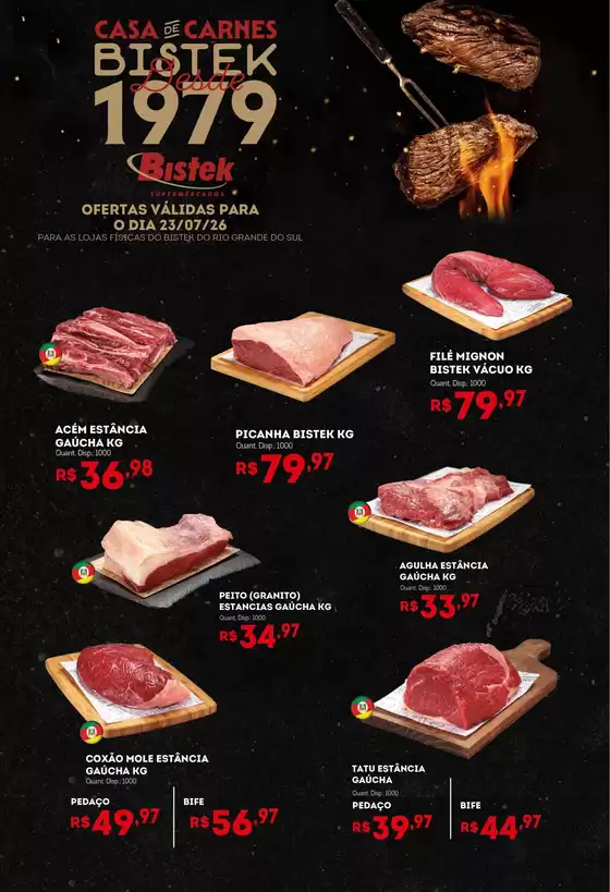 Catálogo Bistek Supermercados | Pechinchas e ofertas atuais | 2026-07-23T00:00:00.000Z - 2026-07-23T00:00:00.000Z