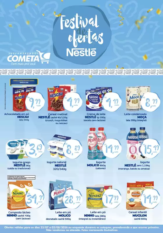 Catálogo Cometa Supermercados | NESTLÉ OFFER FESTIVAL | 2026-07-23T00:00:00.000Z - 2026-08-02T00:00:00.000Z