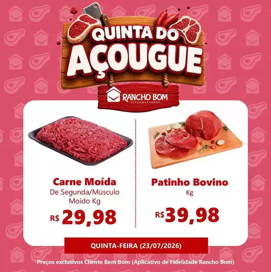 Catálogo Rancho Bom Supermercados | Ótima oferta para caçadores de pechinchas | 2026-07-23T00:00:00.000Z - 2026-07-23T00:00:00.000Z