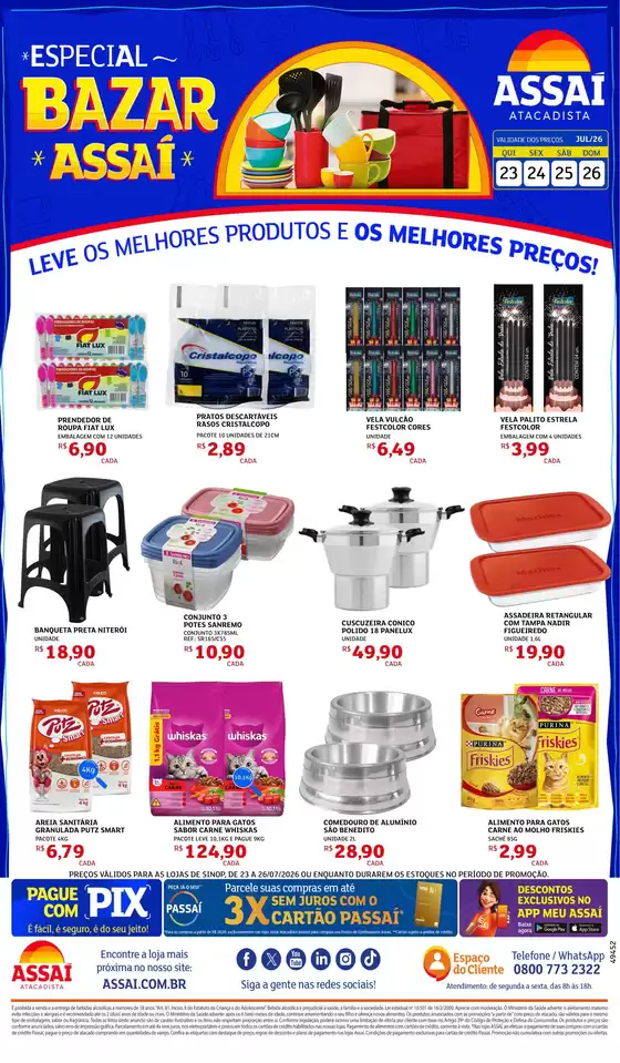 Catálogo Assaí Atacadista | Encarte Assaí Atacadista 49452-977 | 2026-07-23T00:00:00.000Z - 2026-07-26T00:00:00.000Z