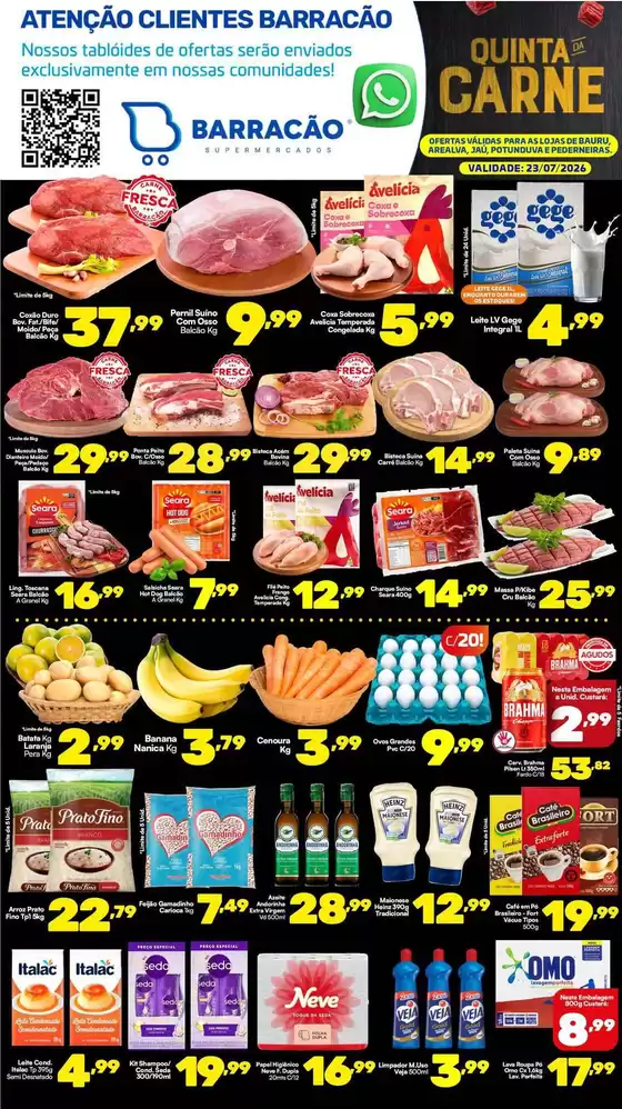 Catálogo Barracão Supermercado | Encarte Barracão Supermercado | 2026-07-23T00:00:00.000Z - 2026-07-23T00:00:00.000Z