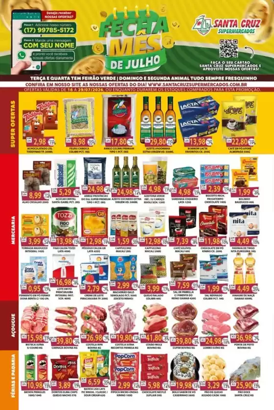 Catálogo Santa Cruz Supermercados | Fecha Mês | 2026-07-23T00:00:00.000Z - 2026-07-29T00:00:00.000Z