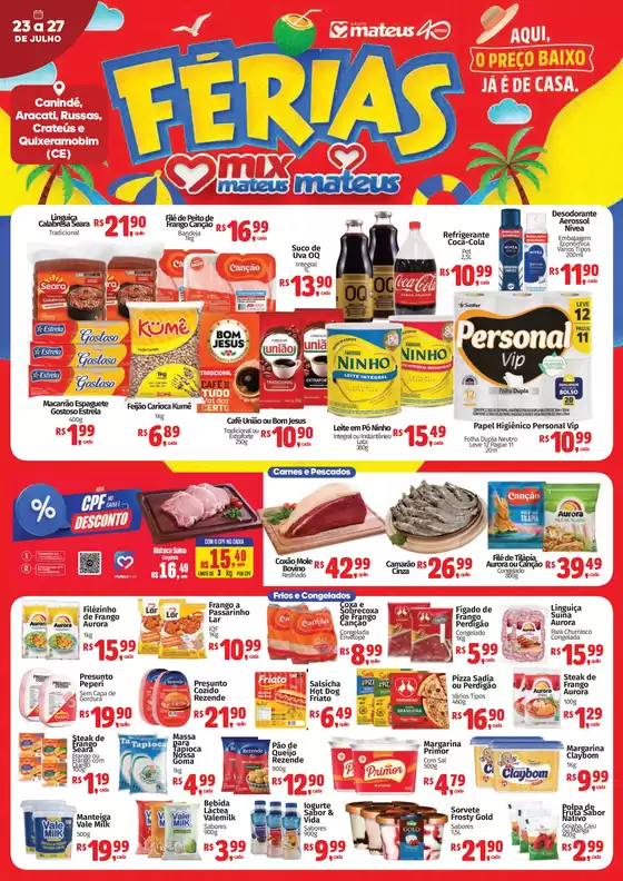 Catálogo Supermercados Mateus | Regular | 2026-07-23T00:00:00.000Z - 2026-07-27T00:00:00.000Z