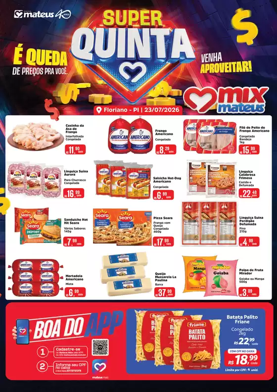 Catálogo Supermercados Mateus | Super quinta | 2026-07-23T00:00:00.000Z - 2026-07-23T00:00:00.000Z