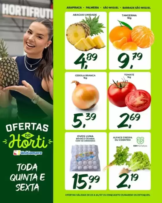 Catálogo Unicompra | Ofertas da Horti | 2026-07-24T00:00:00.000Z - 2026-07-24T00:00:00.000Z