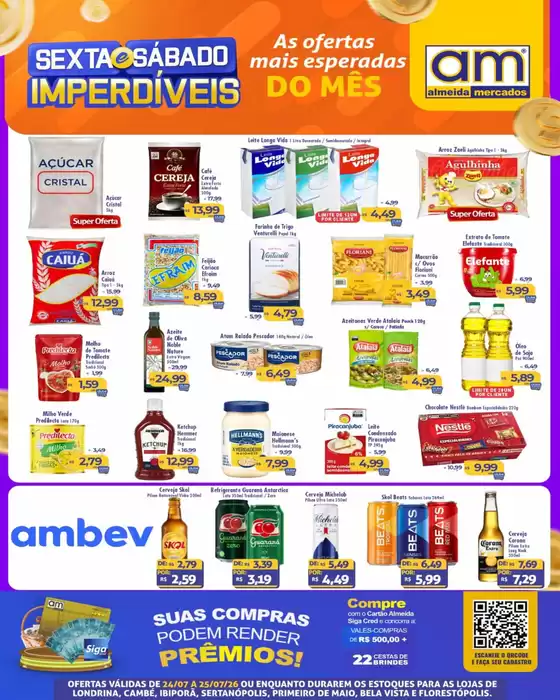 Catálogo Almeida Mercados | Sextra e Sábado Imperdiveis | 2026-07-24T00:00:00.000Z - 2026-07-25T00:00:00.000Z