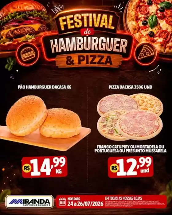 Catálogo Miranda Supermercados | Burger & Pizza Festival at Miranda! | 2026-07-24T00:00:00.000Z - 2026-07-26T00:00:00.000Z