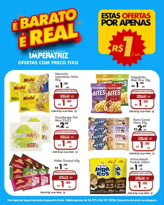 Catálogo Supermercados Imperatriz | Estas Ofertas por Apenas | 2026-07-24T00:00:00.000Z - 2026-07-26T00:00:00.000Z