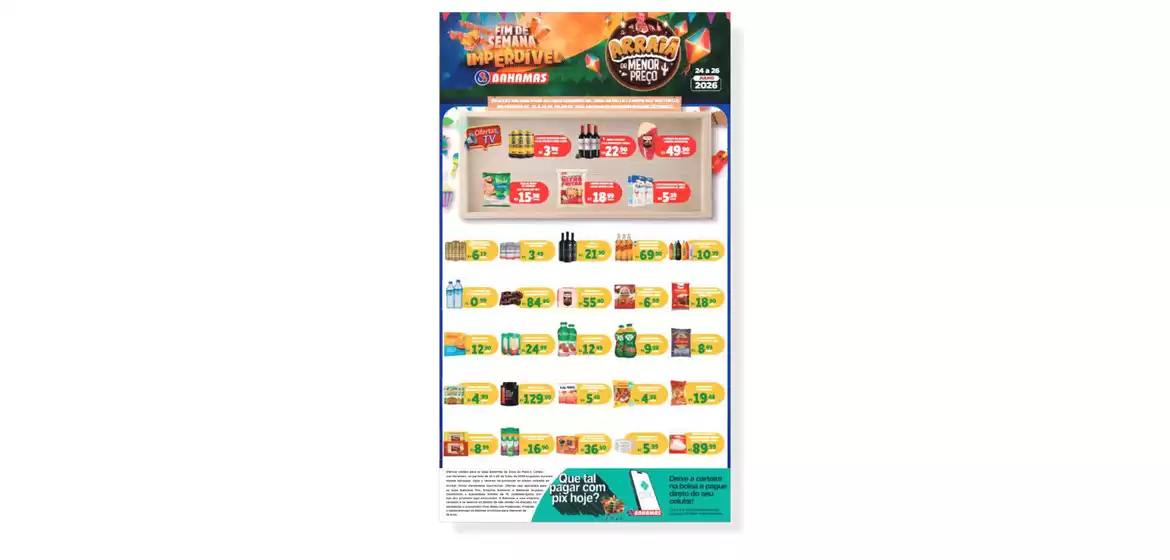Catálogo Bahamas Supermercados | Fim de semana imperdível | 2026-07-24T00:00:00.000Z - 2026-07-26T00:00:00.000Z