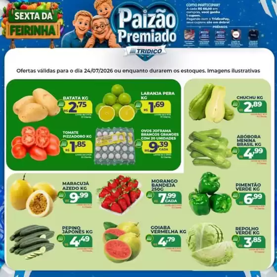 Catálogo Supermercados Tridico | Feirinha de Sexta | 2026-07-24T00:00:00.000Z - 2026-07-24T00:00:00.000Z