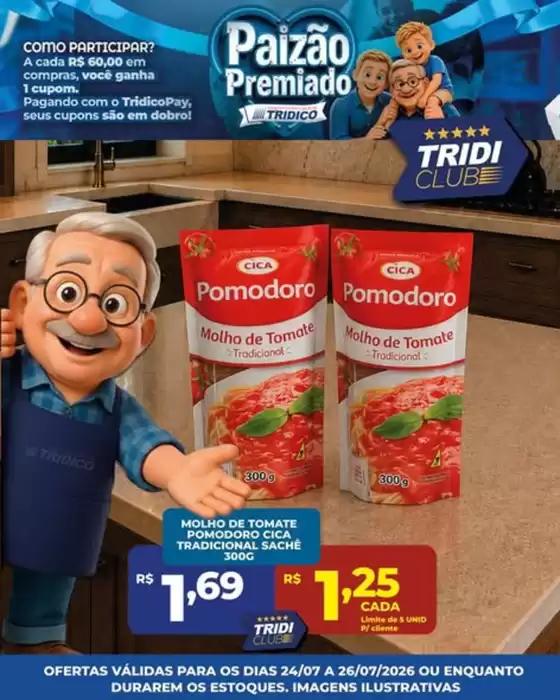 Catálogo Supermercados Tridico | TridiClub – Sexta a Domingo | 2026-07-24T00:00:00.000Z - 2026-07-26T00:00:00.000Z