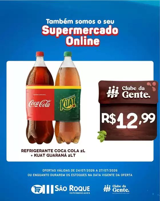 Catálogo São Roque Supermercados | Encarte São Roque Supermercados | 2026-07-24T00:00:00.000Z - 2026-07-27T00:00:00.000Z
