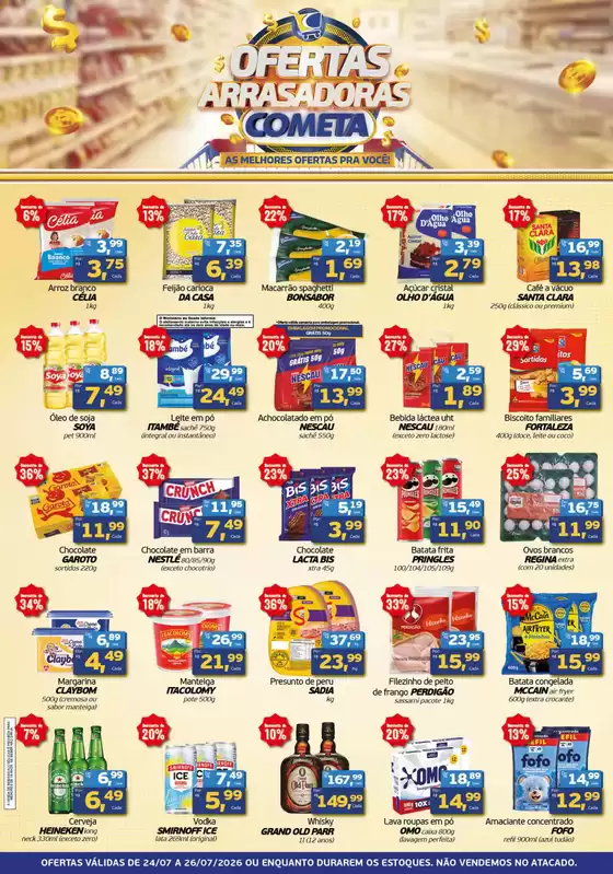 Catálogo Cometa Supermercados | Ofertas incríveis | 2026-07-24T00:00:00.000Z - 2026-07-26T00:00:00.000Z